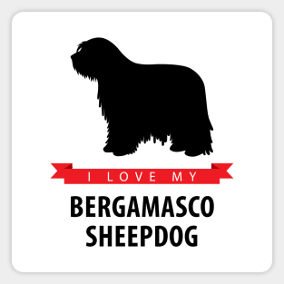I Love My Bergamasco Sheepdog Magnet